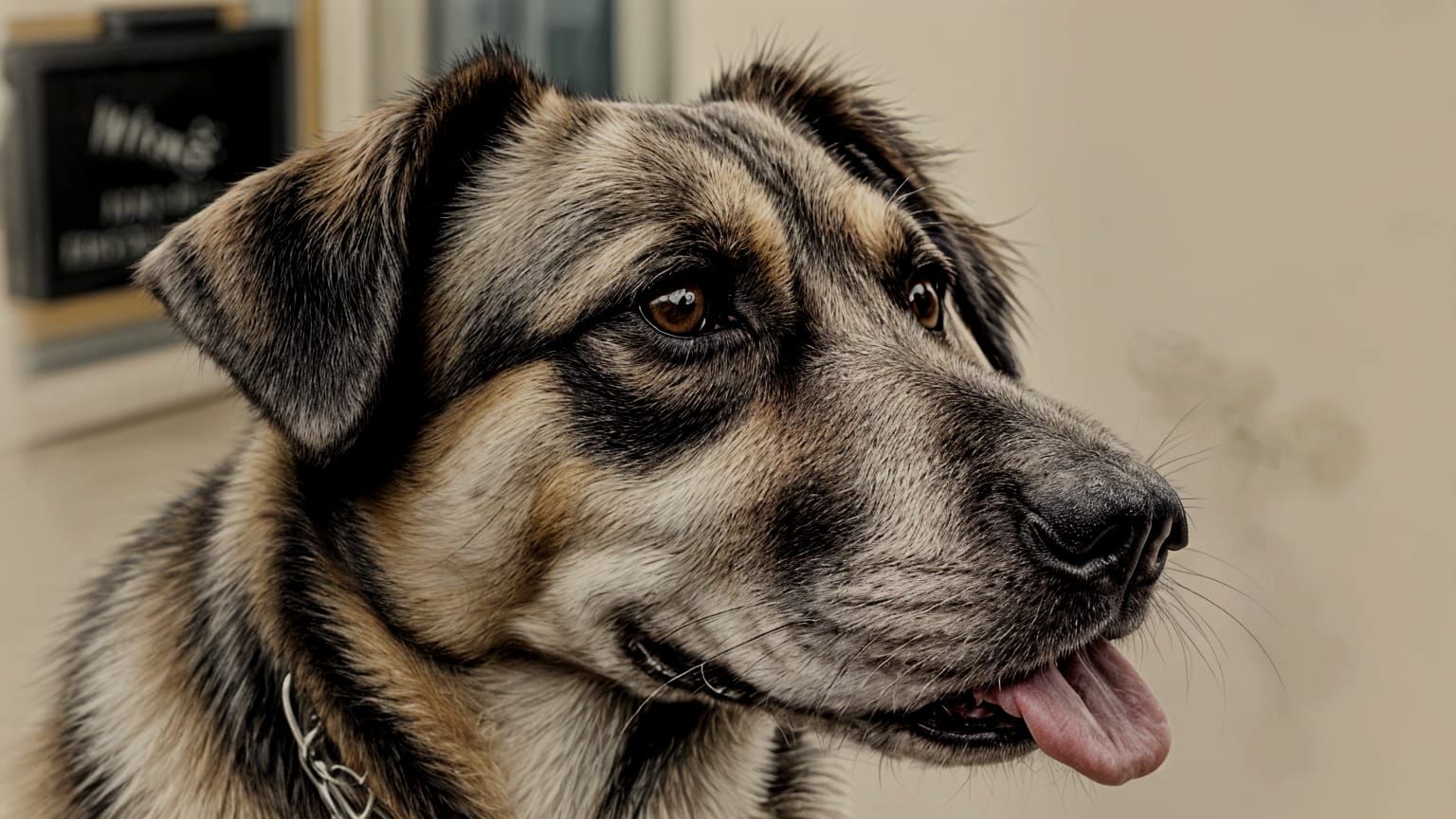 Dog's Day in Watercolor Close Up