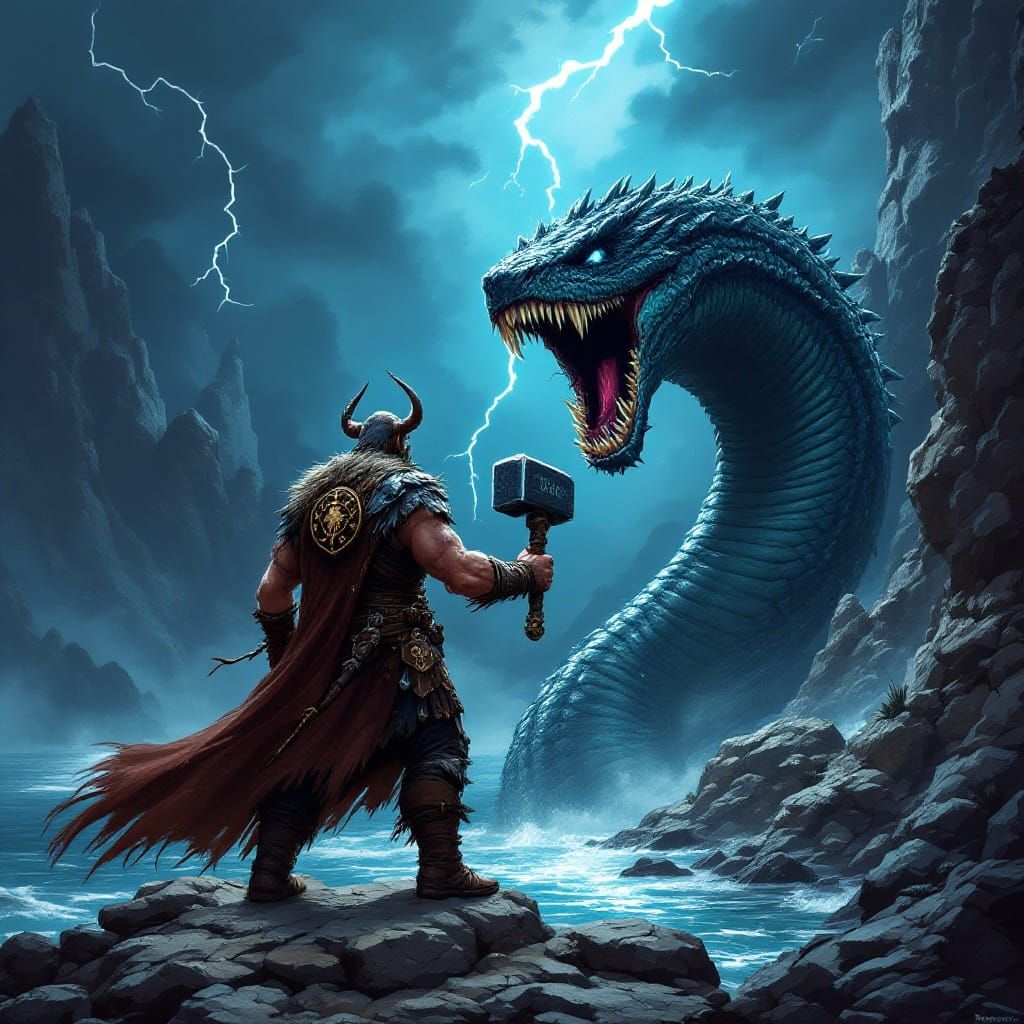 Thor vs Jörmungandr