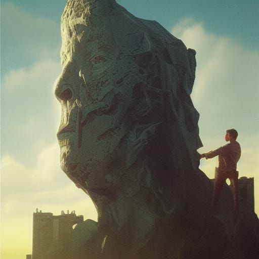 Dramatic Talking Head Digital Matte Painting