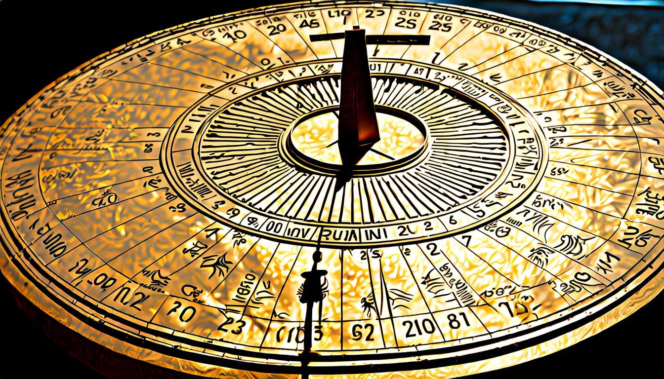 Solar Powered Mayan Calendar Sundial
