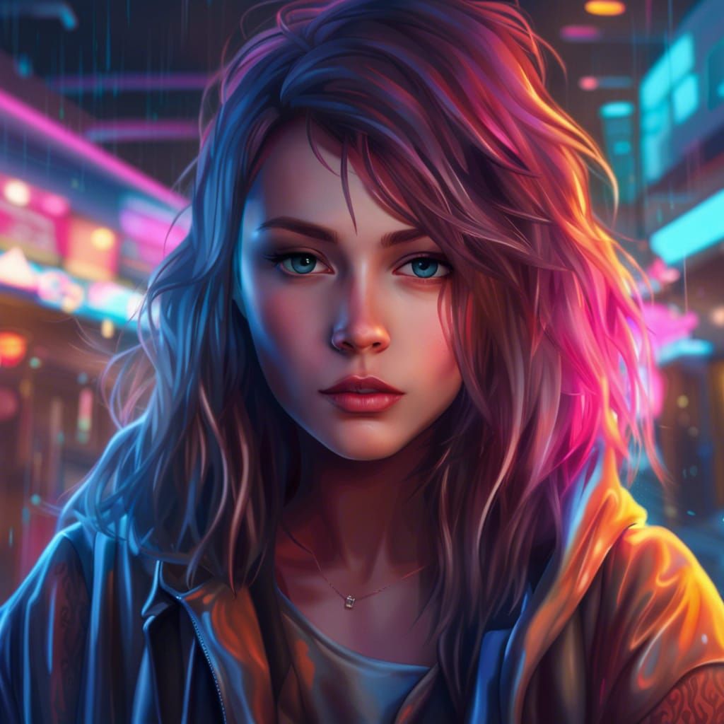 Neon Punk Girl