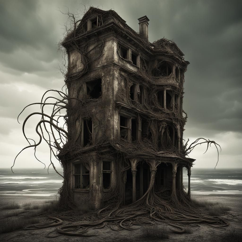 In the decaying, forgotten seaside town,