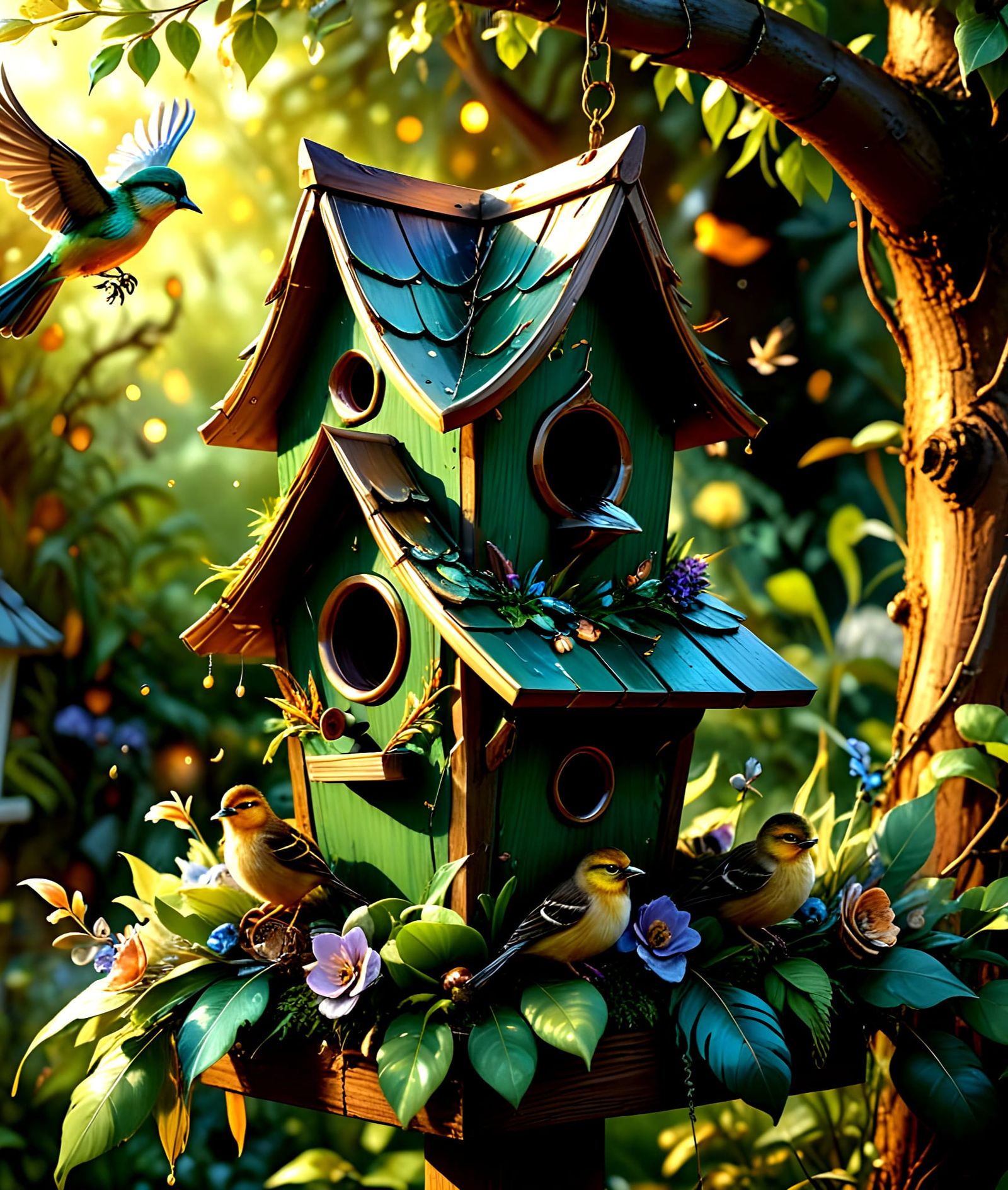 Eden Birdhouse with Exotic Birds, Unreal Engine 5