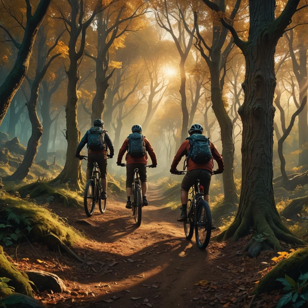 Friends on Bikes: Cinematic Autumn Adventure