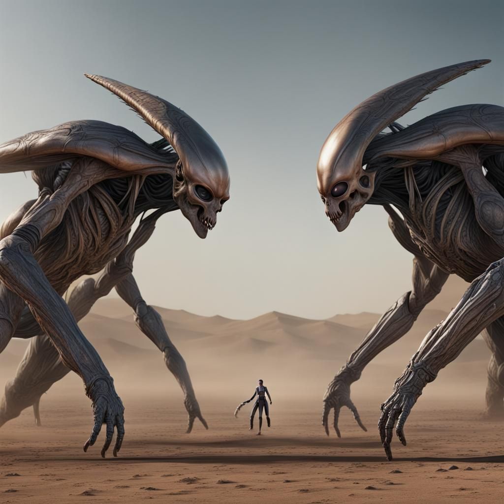 Epic Space War Between Aliens and Humans in 8K