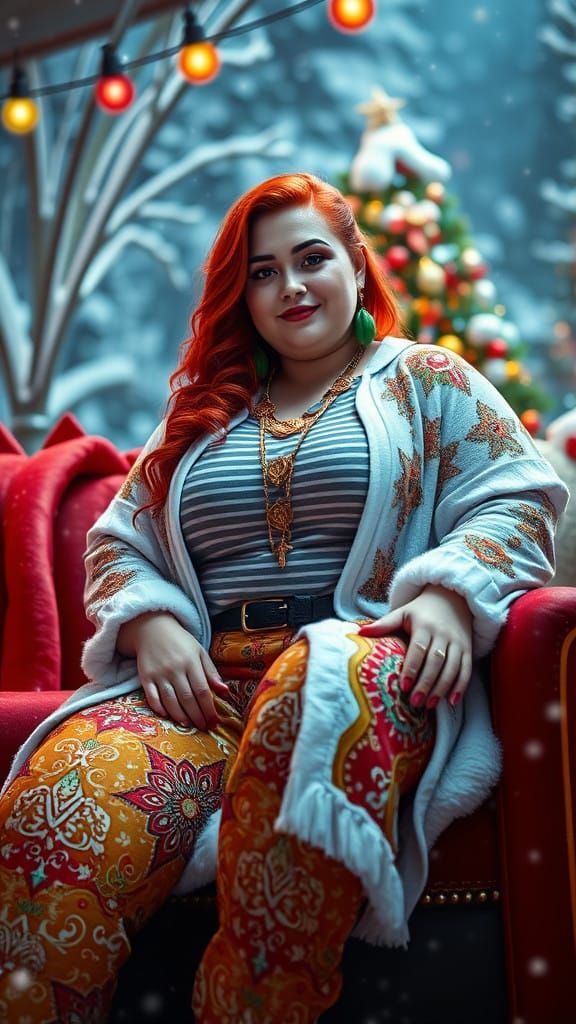 Christmas Countdown in Vibrant Fantasy Style