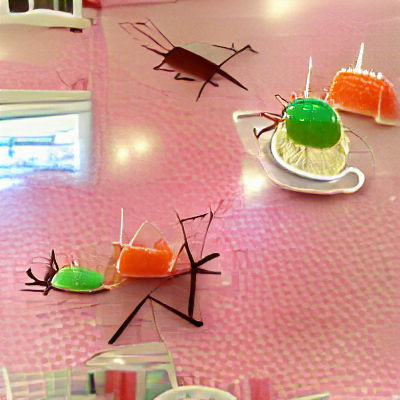 Stickbug Cafe Serving Jello: A Whimsical Scene