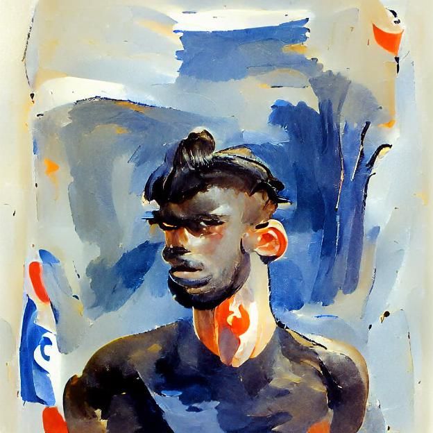 Abstract Gouache Interpretation by AI