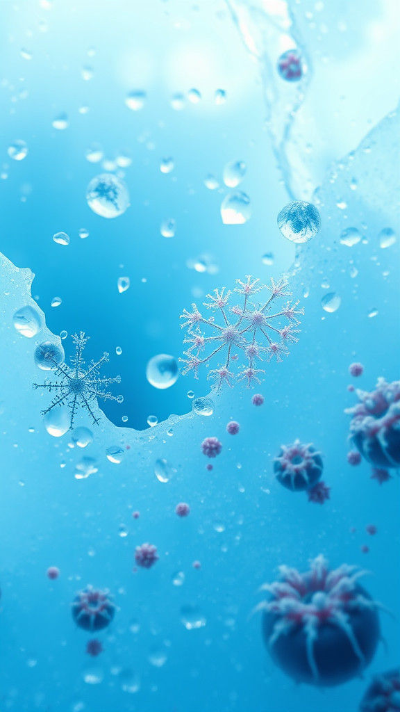 Microscopic Life in Glacial Water: An Ethereal Oil on Water ...