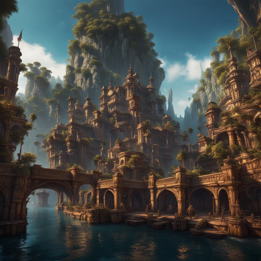 Exotic Pirate Woman in Detailed Matte Painting