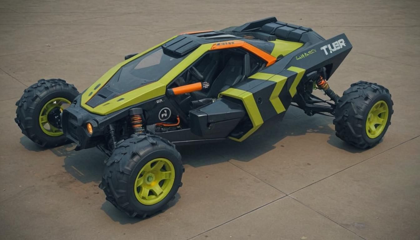 Cyberpunk Bubble-Buggy: Futuristic Photorealistic Vehicle