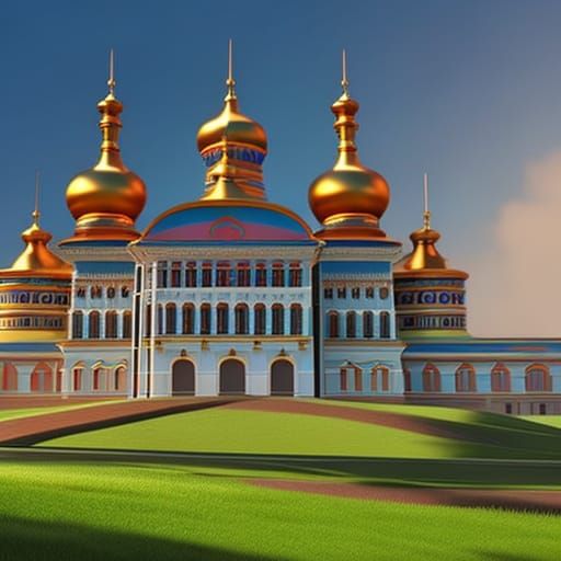 Putin Portrait in Pixar-Style 3D Digital Art