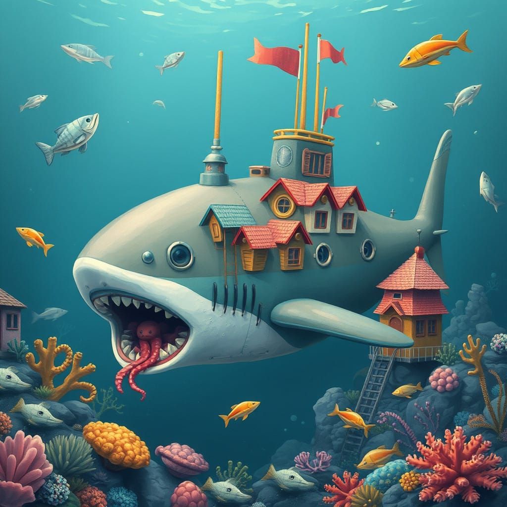 Fantasy Submarine" 🌊🚀