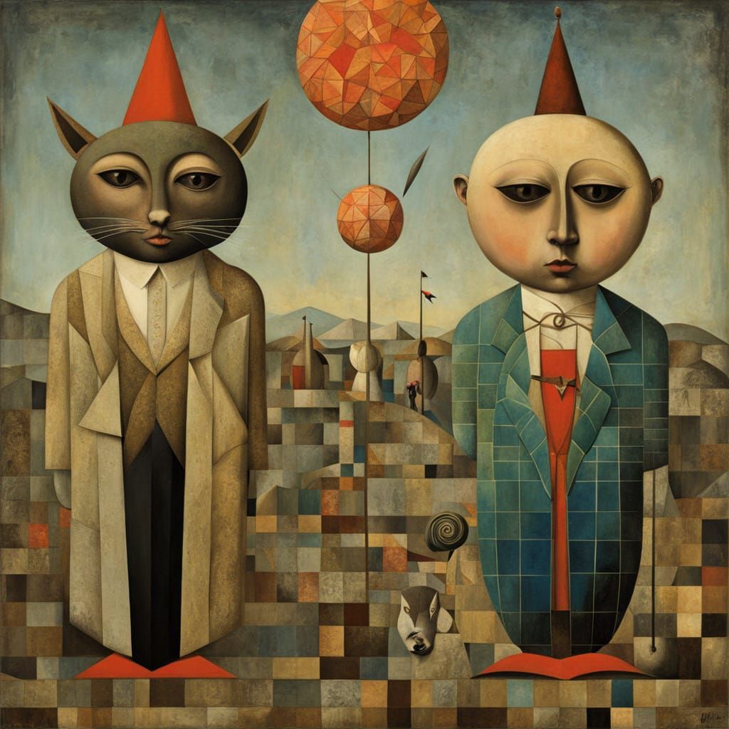 Influential Artists' Collaborative Surrealist Masterpiece