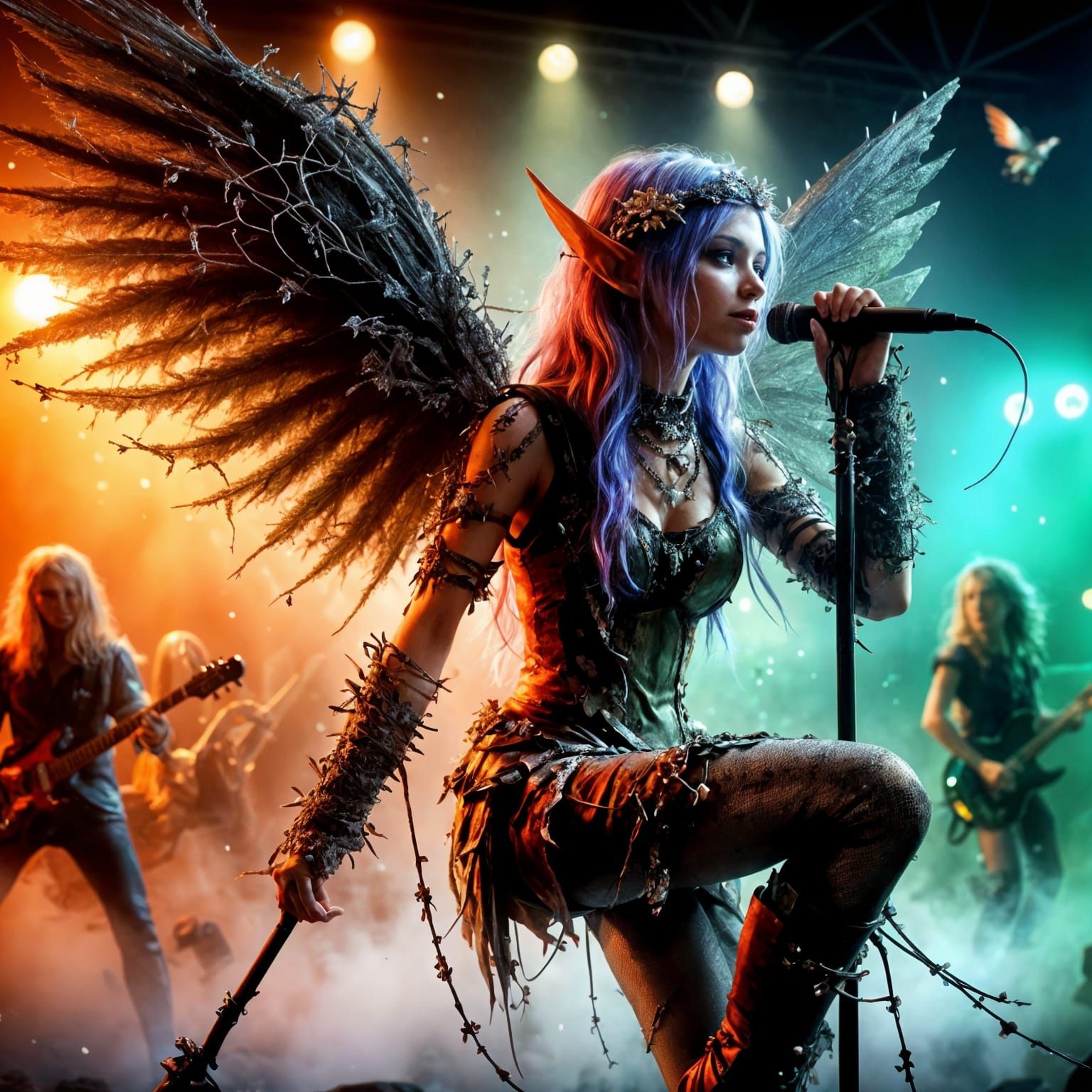 Gritty Punk Fairy Emerges from Chaos