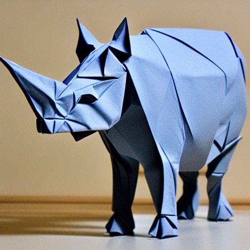 Origami Rhinoceros