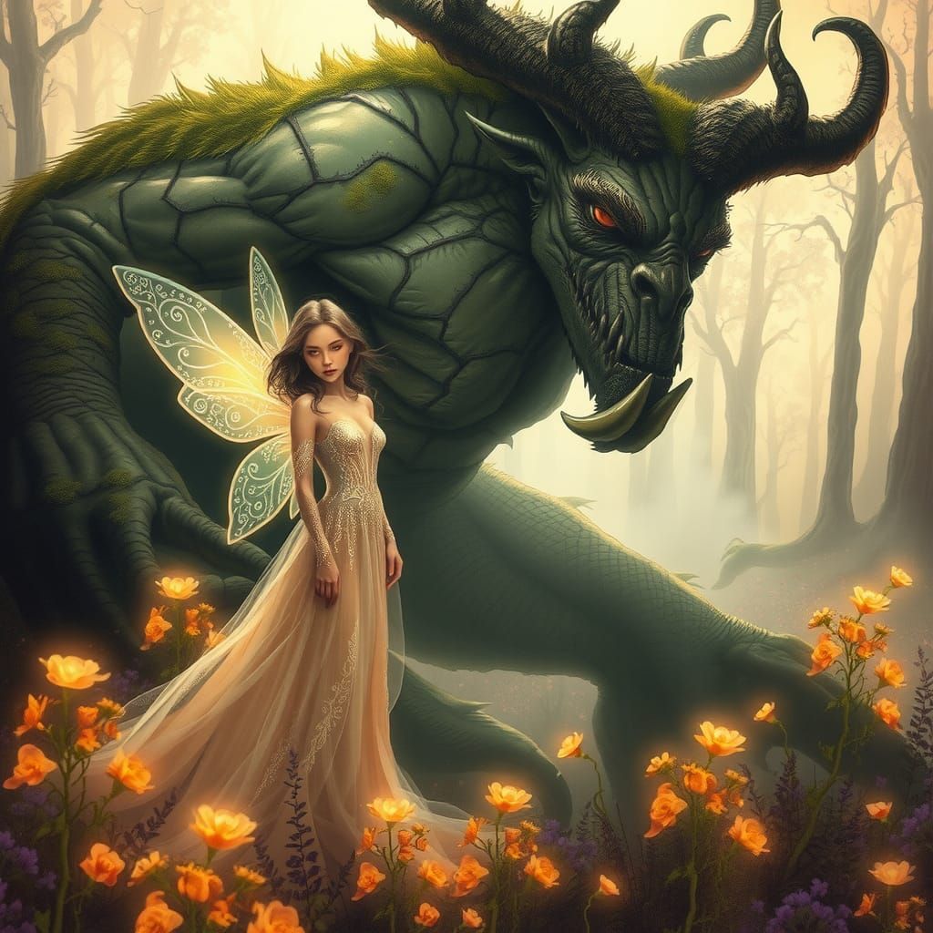 Sweet fairy and the beast