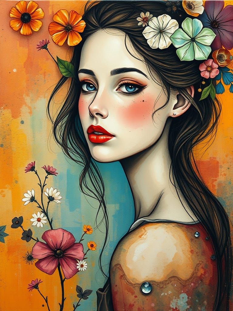 Ethereal Whimsy in Gouache Brushstrokes