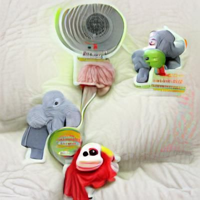 Surreal Elephant Dreamscape with Elmo and Fruit