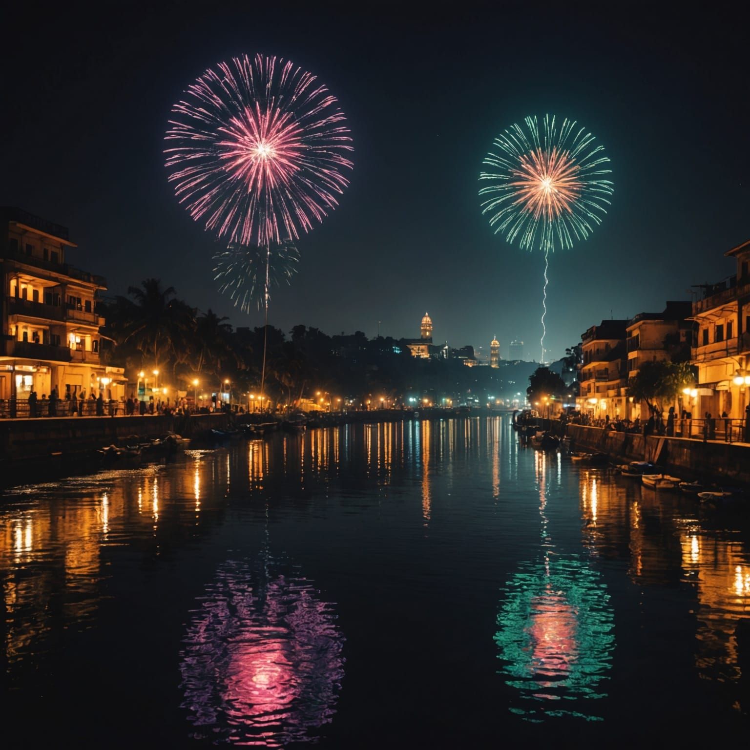 Diwali Night at Varanasi Ghats: Cinematic Riverside
