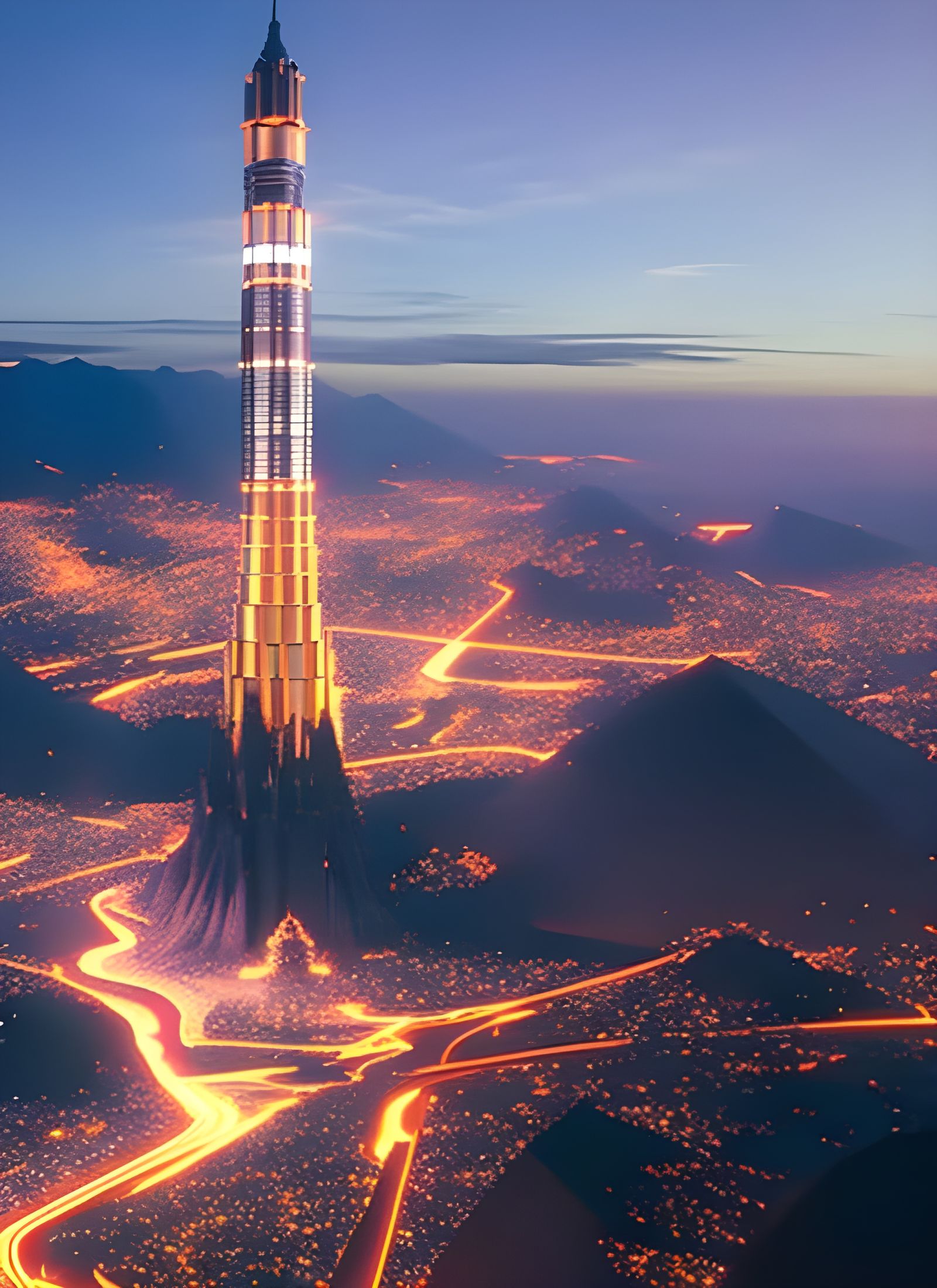 A World Based on Love: Hyperrealistic Digital Matte Painting