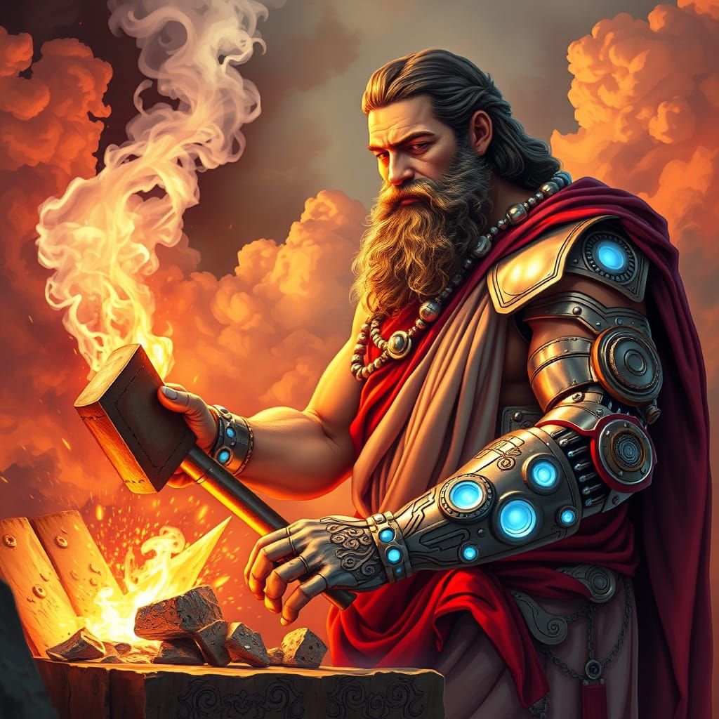 God of Heavenly Industry, Forging Masterpieces in Astral Sty...