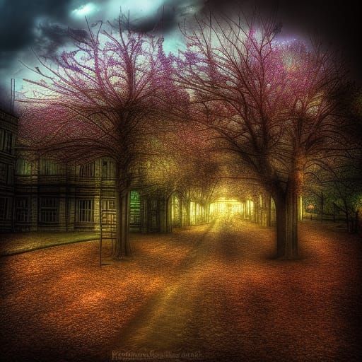 Hyperrealistic Fantasy Kingdom in Atmospheric Light