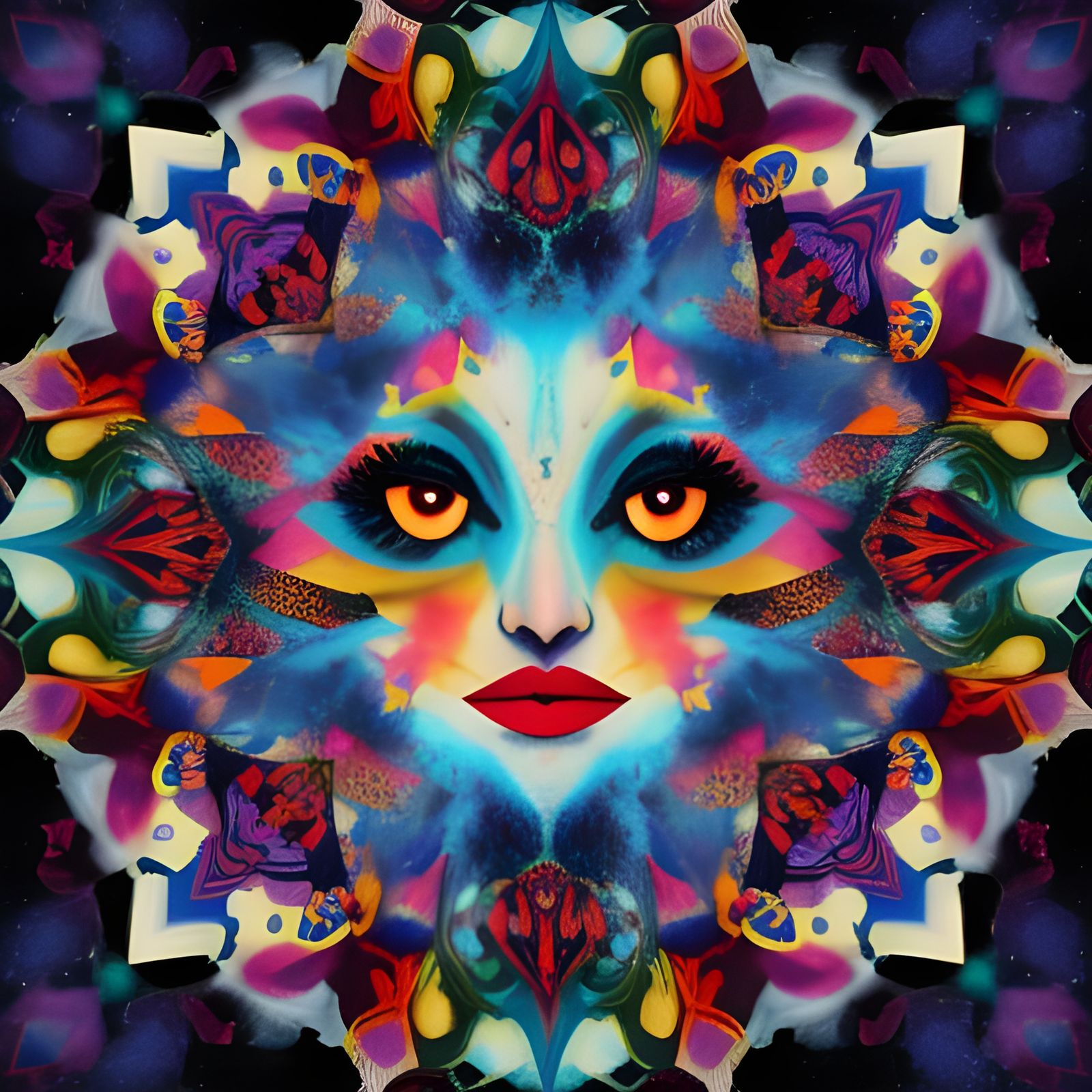 Kaleidoscope Eyes: An AI-Generated Portrait