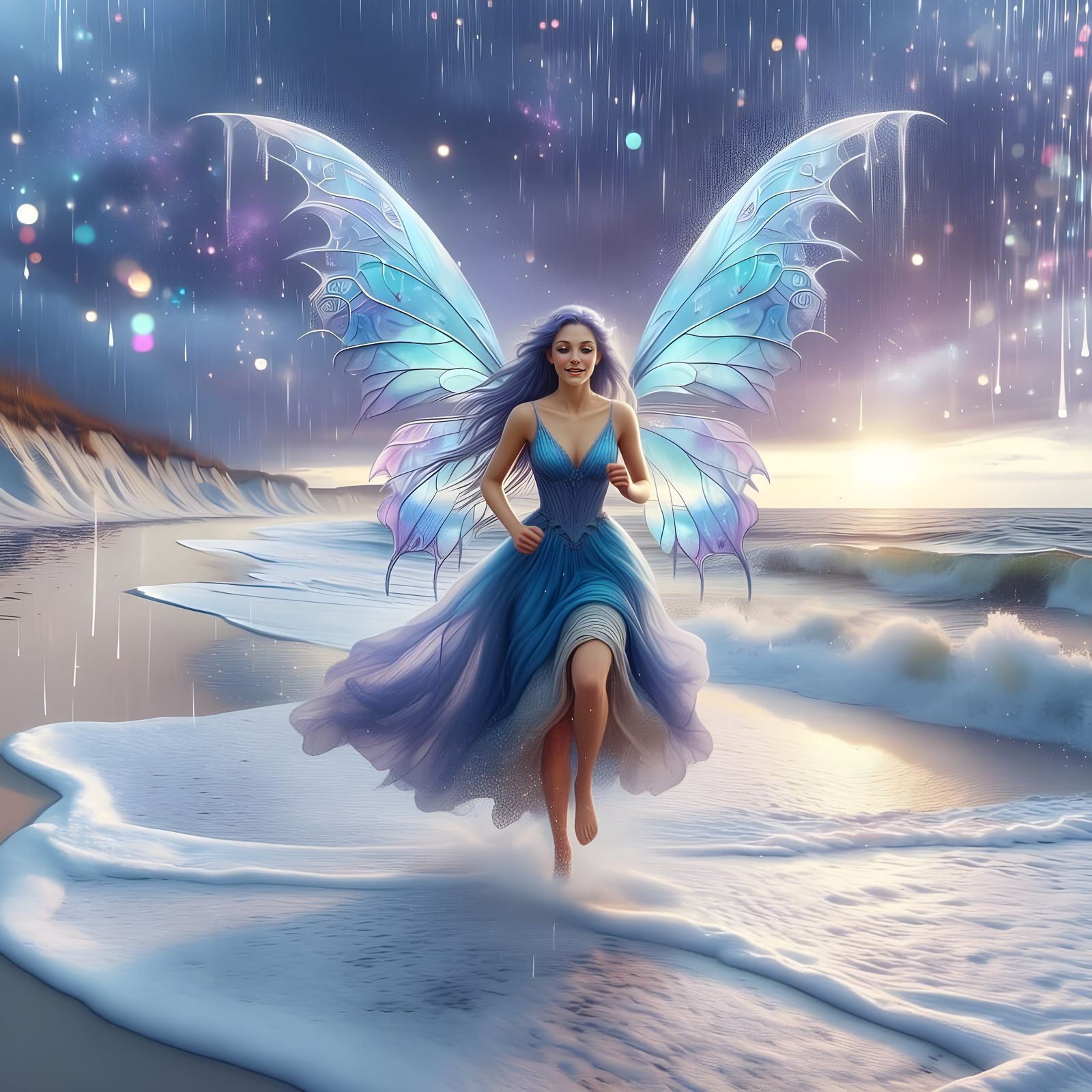 Fairy Running Towards Viewer