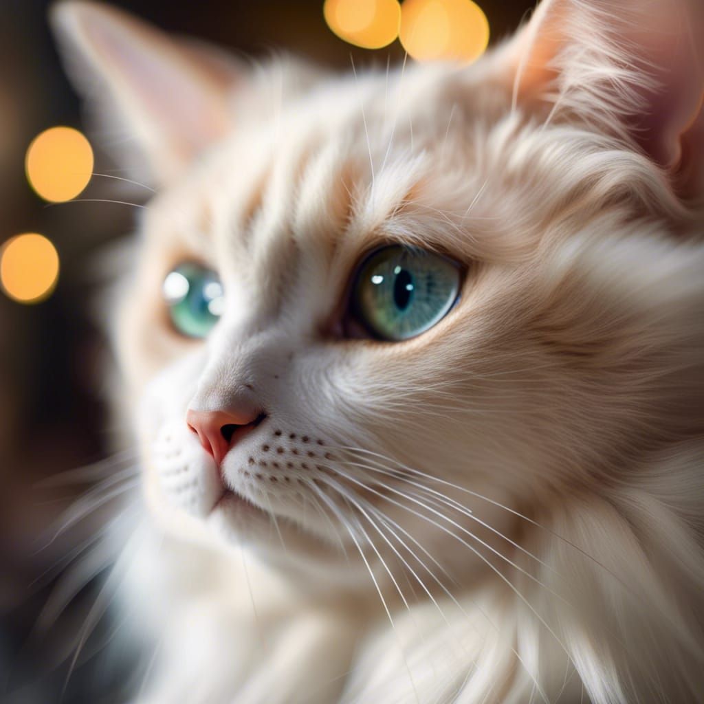 Angelic Cat Captured in Professional Photo