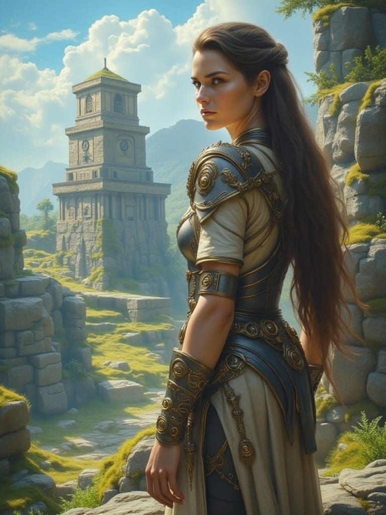 Warrior Woman by Rune-Lit Altars