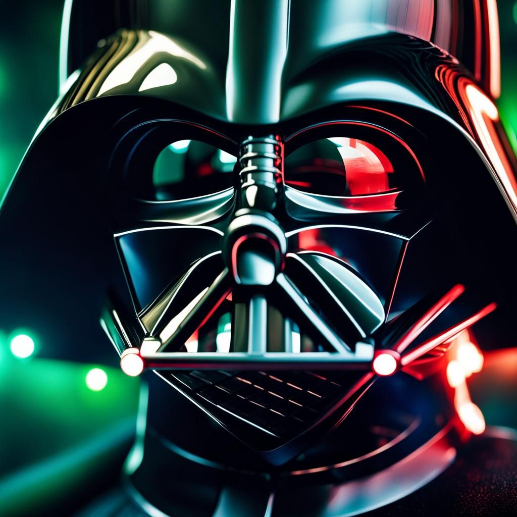 Darth Vader Lightsaber Dark Fantasy Opulence in 8K
