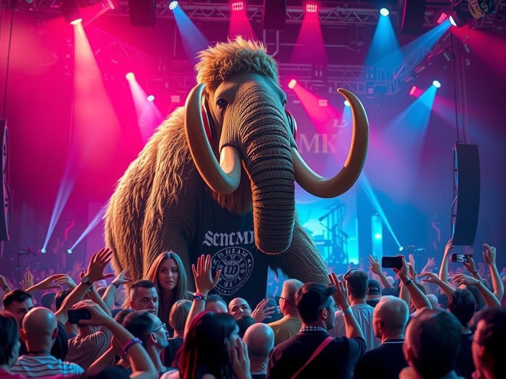 Mammoth Rock Concert in Dystopian Style