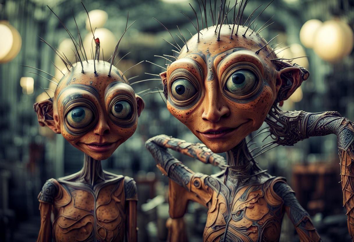 Photorealistic Aliens in Exotic Fashion: Contre-Jour Photogr...