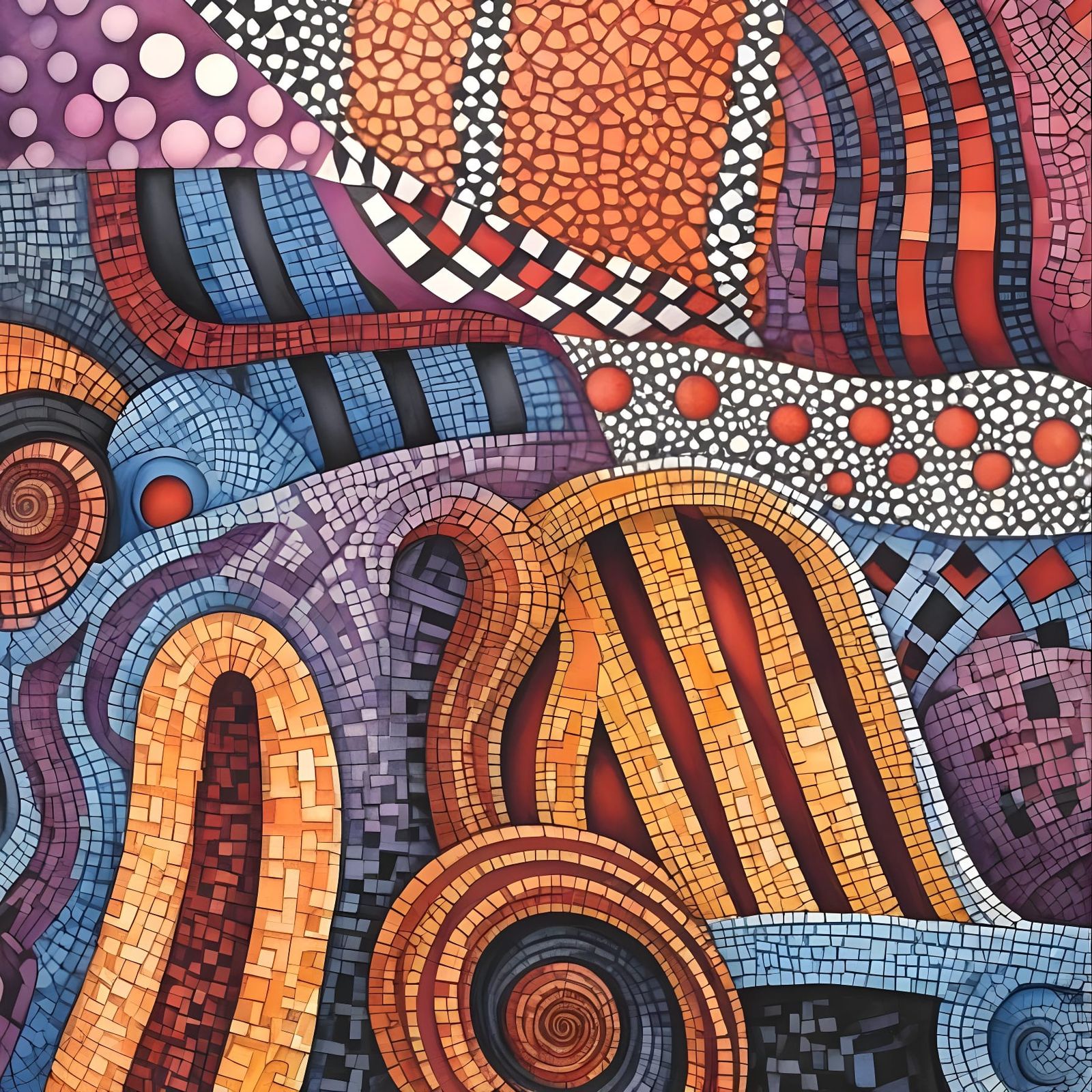 Geometric Abstraction in Bauhaus and Surrealist Style