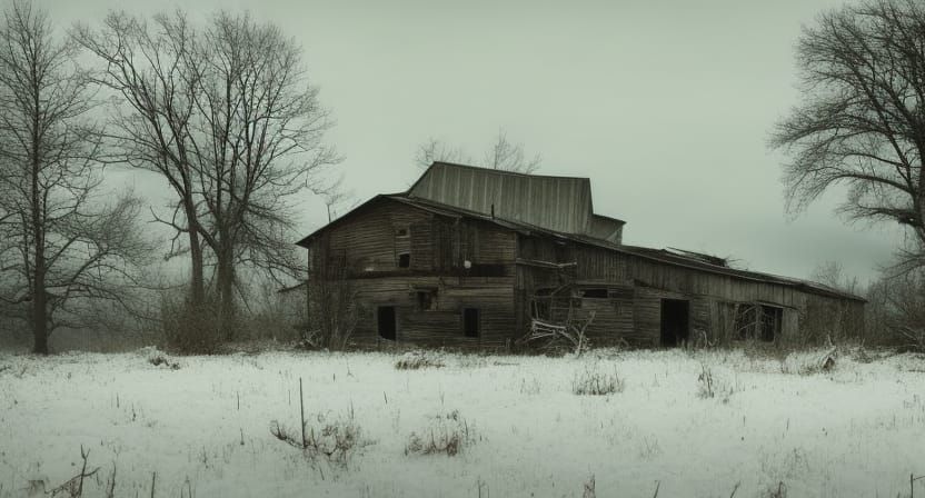 Abandoned Farm in the Winter