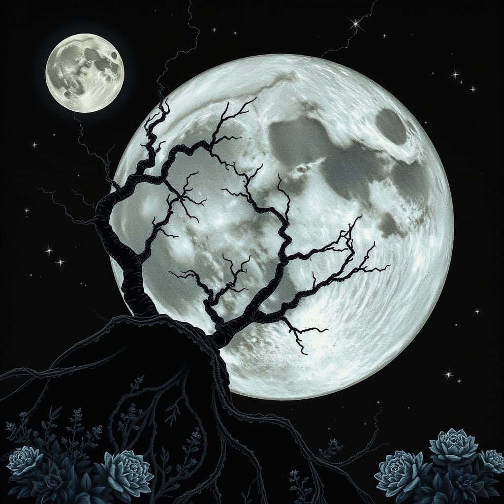 Kalisions of Marash Embroidered Soutache in Broken Electrical Moonlight