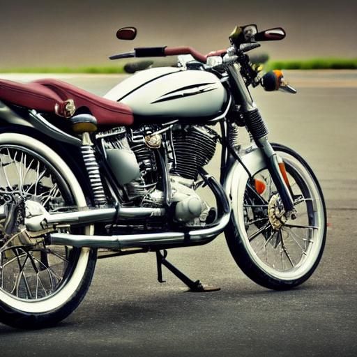 Hyperrealistic Motorbike with Intricate Details and Sharp Fo...