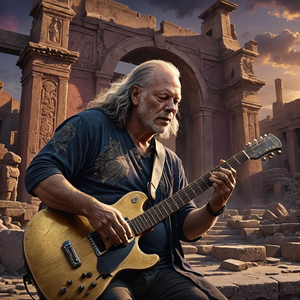 Gilmour Plays Pompeii: Fantasy Concept Art