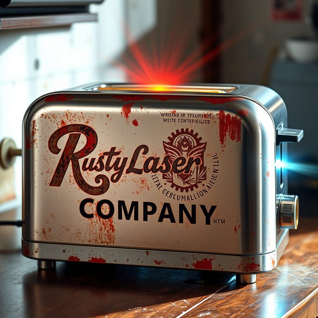 Retro-Futuristic Laser Toaster by Rusty Laser Company