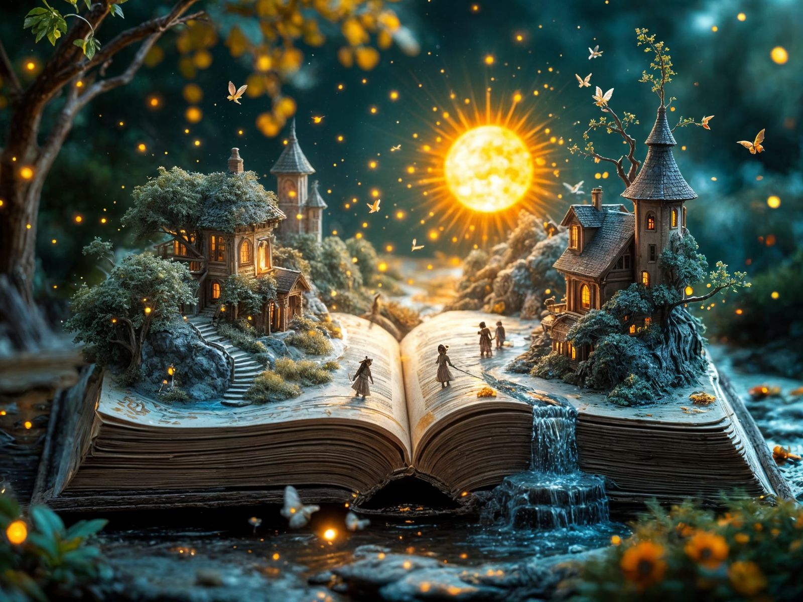 Miniature World Hidden in Ancient Book