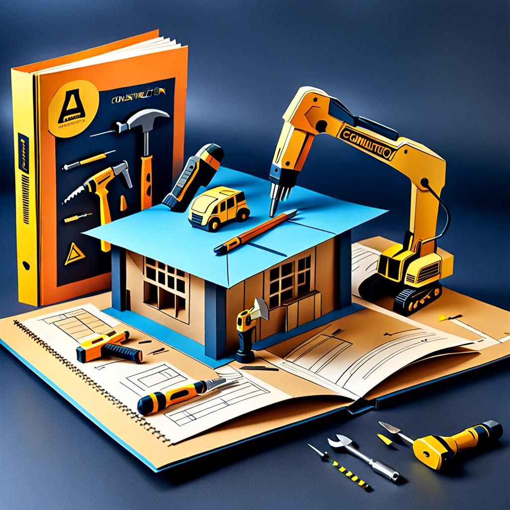 Construction Manual as 3D Popup Book