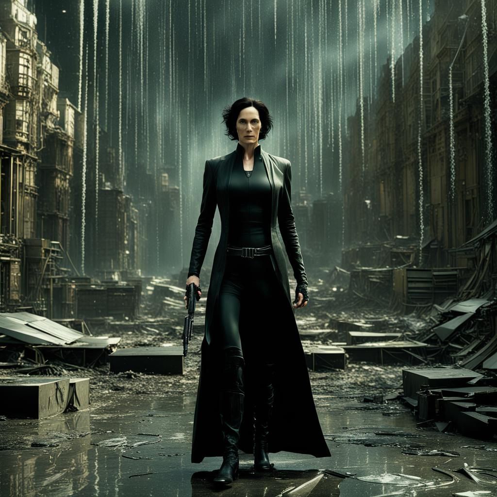 Trinity in The Matrix: Detailed Matte Painting