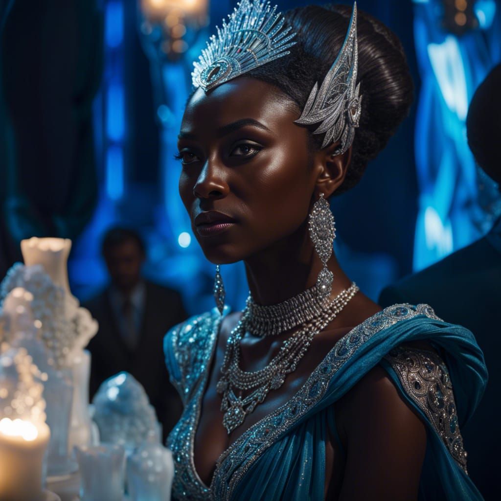 High Elf at Fantasy Banquet: Hyperrealistic Photography