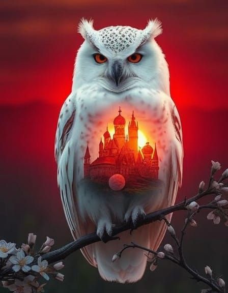 Majestic Owl Reveals Luminous Fairytale Kingdom