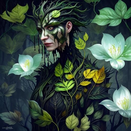 Surreal Creature in Dystopian Cityscape: Double Exposure Pho...