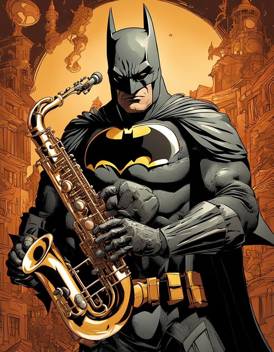Batman's Saxophone Serenade in Dynamic Lighting