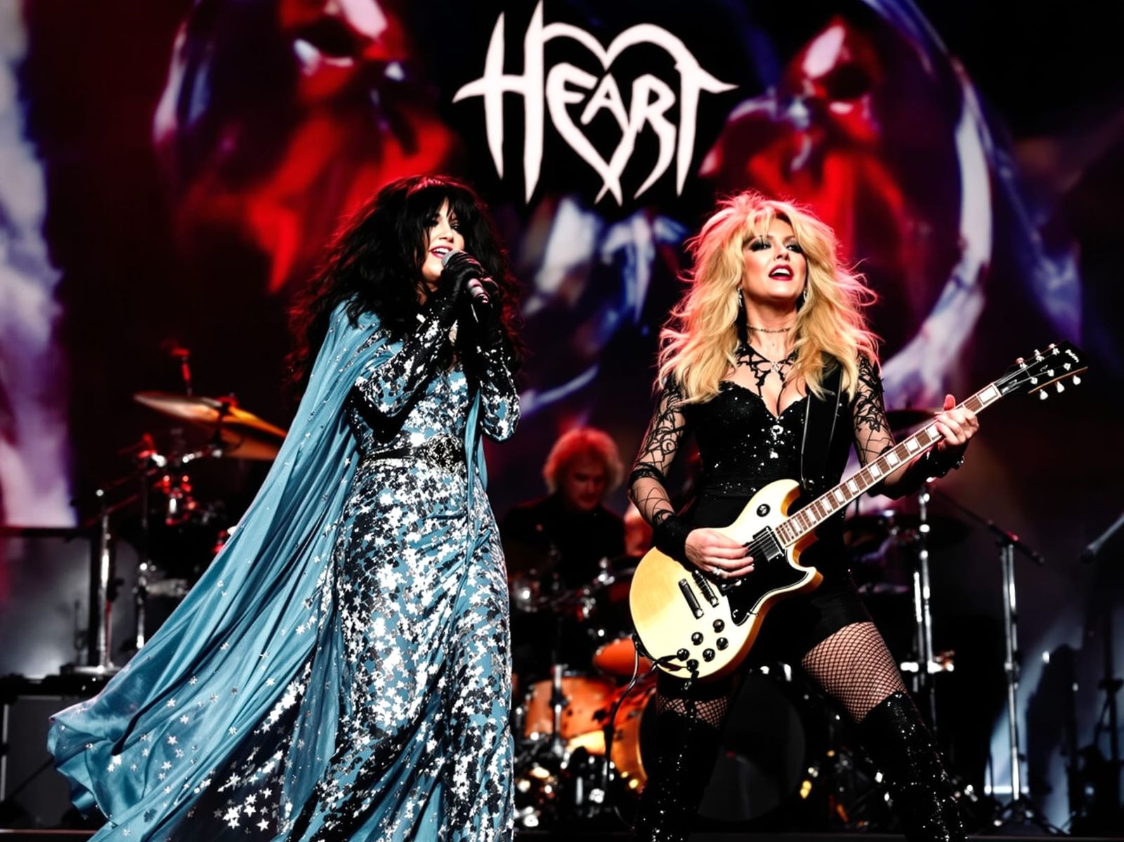 Heart Band Performs Live with Ann and Nancy Wilson