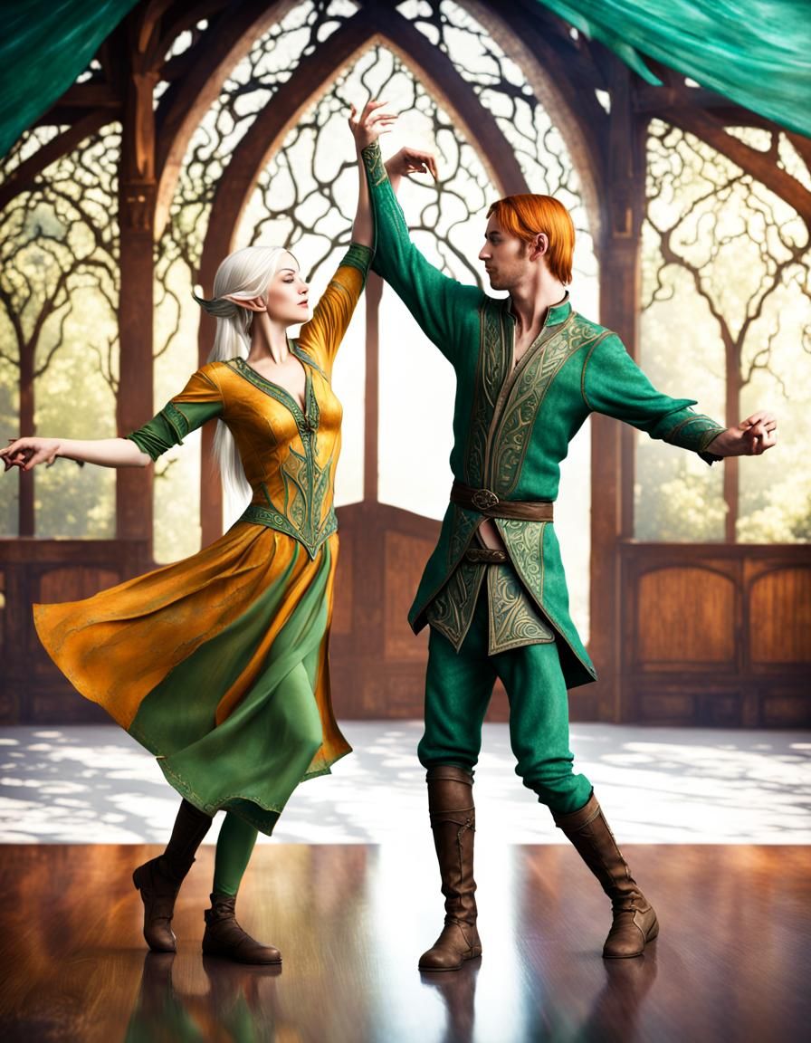 Elven Couple Dancing