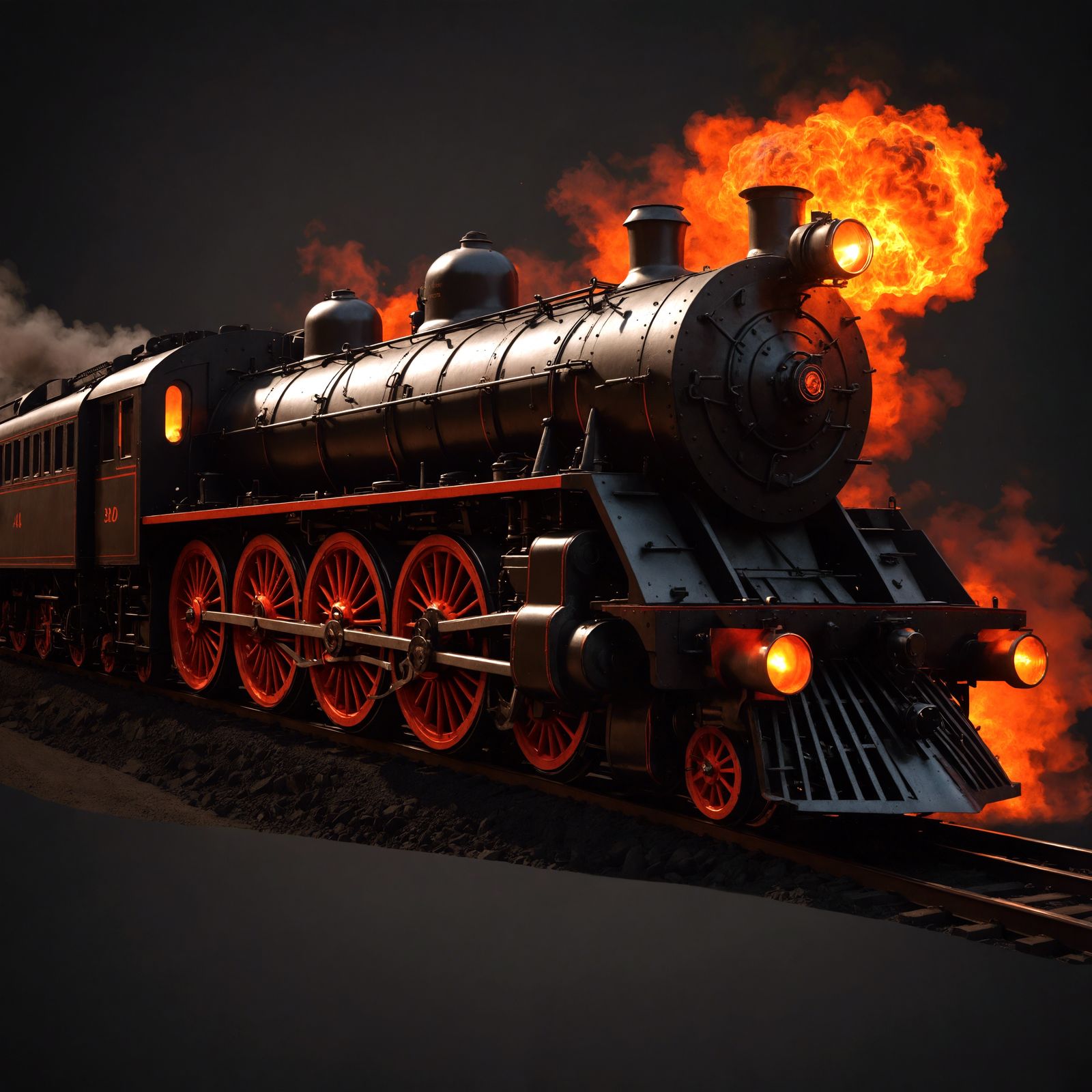 Steam Train Locomotive Rises From Hell Tunnel